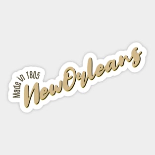 New Orleans in 1805 Sticker